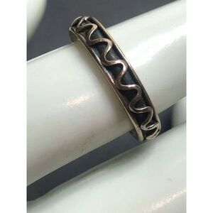 3562 Suarti Bali Sterling silver 925 Scroll 4mm eternity band ring sz 6*